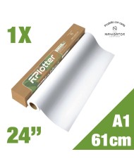 Rotoli Plotter A1 Carta Navigator 90g - 1 Pz | 61cm x 50m | Carta Premium