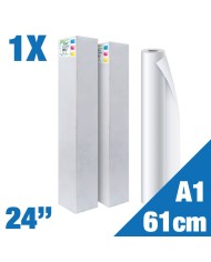 Rotolo A1 Carta Plotter Naturale - Rotolo A1 (61,0cm x 50m) 90 g/mq