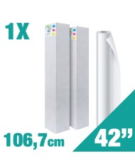 Rotolo 42" Carta Plotter Naturale - Rotolo A0+ (106,7 cm x 50 m) 90 g/mq