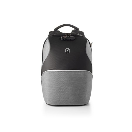 Tekniko TAB  - Zaino con Cavo Antifurto, Chiusura a Combinazione e Porta Usb ergonomico - Grigio