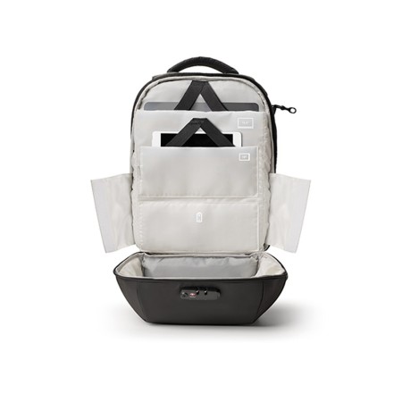 Tekniko TAB  - Zaino con Cavo Antifurto, Chiusura a Combinazione e Porta Usb ergonomico - Grigio