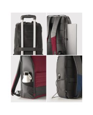 Zaino Tekniko Magnum antifurto serratura TSA dim. 47x16x31cm - Rosso