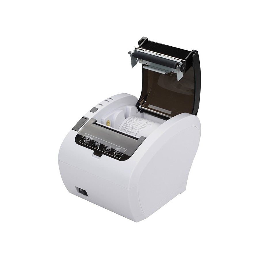 HLH-306 Stampante termica bianca 80mm 300mm/s - WIFI LAN USB RS232 con funzione stampa di coda