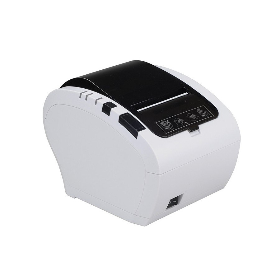 HLH-306 Stampante termica bianca 80mm 300mm/s - WIFI LAN USB RS232 con funzione stampa di coda