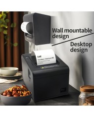 HLH-M804L Stampante termica 80mm USB + WIFI 230mm/s ricevute ticket barcode