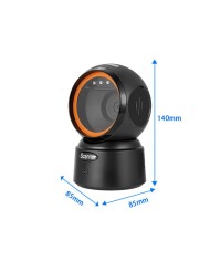Scanner Barcode 1D 2D da Tavolo Wireless | Bluetooth & USB | Auto-Sense
