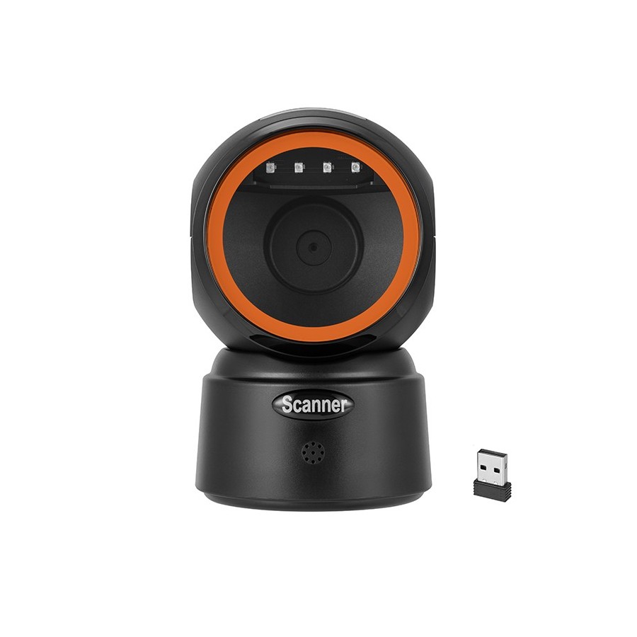 Scanner Barcode 1D 2D da Tavolo Wireless | Bluetooth & USB | Auto-Sense
