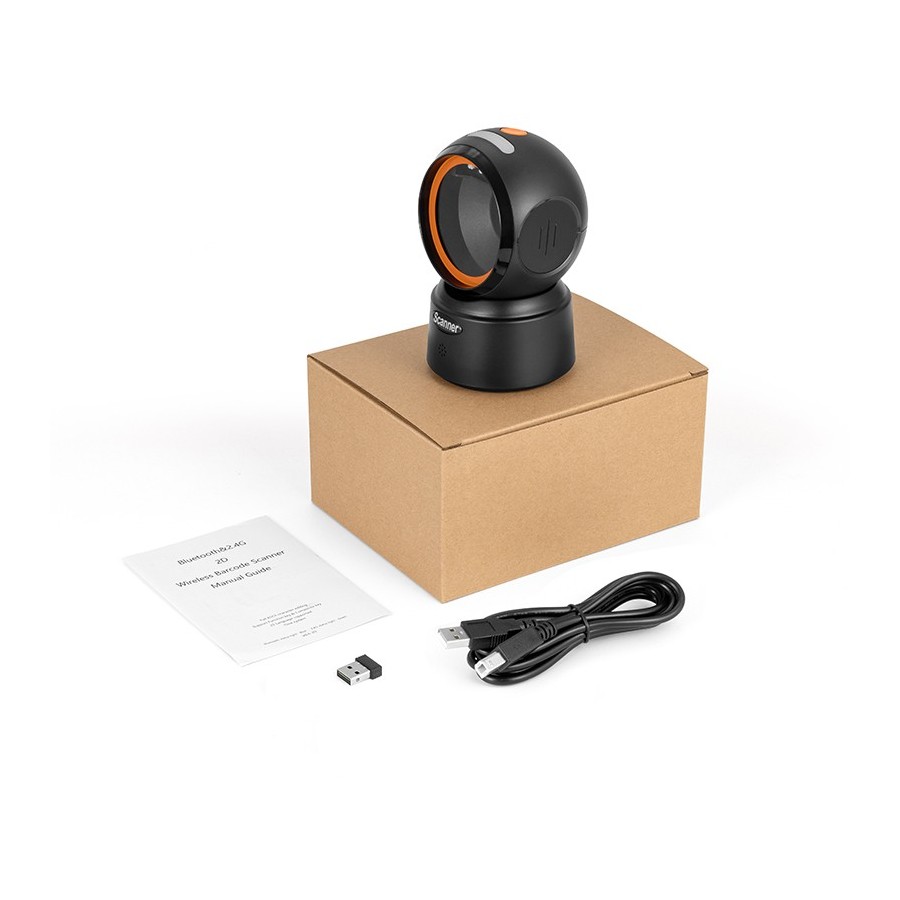 Scanner Barcode 1D 2D da Tavolo Wireless | Bluetooth & USB | Auto-Sense