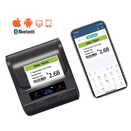 Stampante Etichette Termica DP30S | Portatile Bluetooth & USB | 25-80mm 203DPI