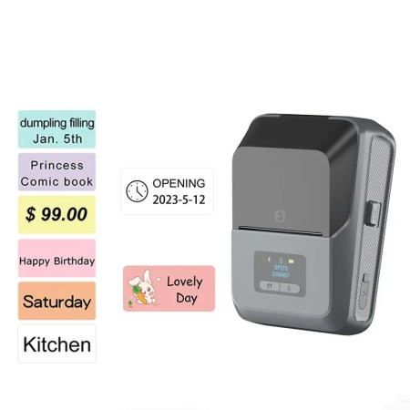 Stampante Etichette Termica DP27S | Portatile Bluetooth USB | 15-57mm 203DPI