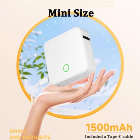 Mini Stampante Etichette Termica P0 | Bluetooth Portatile | Per Cavi Elettrici 12-14mm