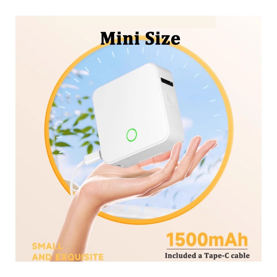 Mini Stampante Etichette Termica P0 | Bluetooth Portatile | Per Cavi Elettrici 12-14mm