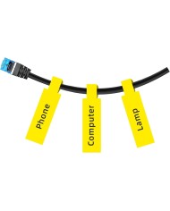 Rotolo Etichette Cavi PVC | Impermeabili 109x12.5mm | Per Elettricisti e Gioielli