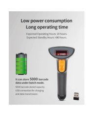 Scanner Barcode BWHS25L | Lettore 1D/2D Wireless Mani Libere USB/BT