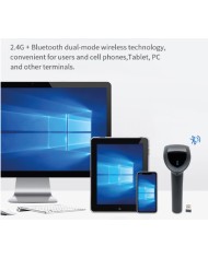 Scanner Barcode BWHS25L | Lettore 1D/2D Wireless Mani Libere USB/BT
