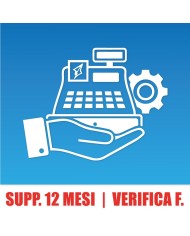 Supporto tecnico 12 mesi per registratori di cassa telematici con verifica fiscale (Axon micrelec/Emotiq)