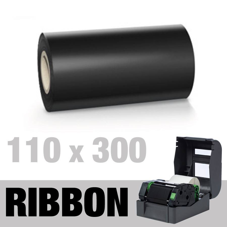 Nastro Wax 110x300m per Stampanti Termiche | Stampa Etichette Nitide