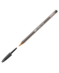 BIC Cristal Large 1.6 mm Nera - 50 Pezzi - Punta Larga