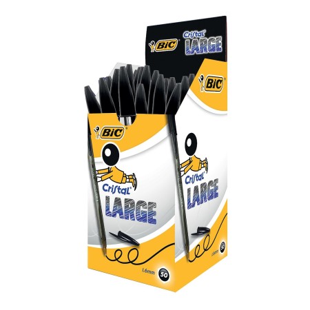 bic cristal large nero