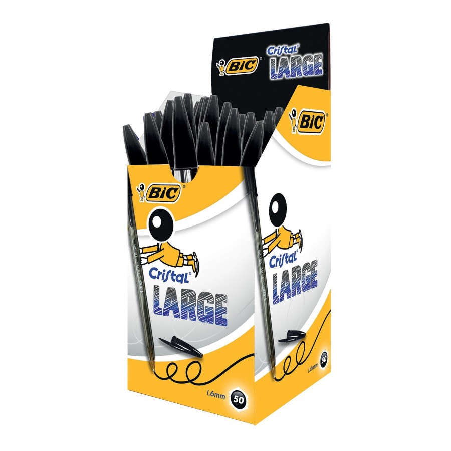 bic cristal large nero