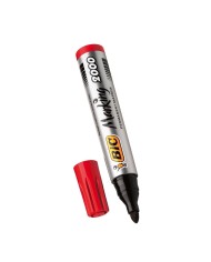 Pennarello singolo BIC Marking 2000 rosso, punta larga conica, venduto al pezzo singolo.