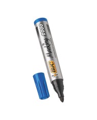 Pennarello singolo BIC Marking 2000 blu, punta larga conica, venduto come pezzo singolo.