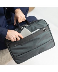 Borsa Lavoro Business-Bag Sottile | Porta PC 15 pollici, Antigraffio e Aggancio Trolley