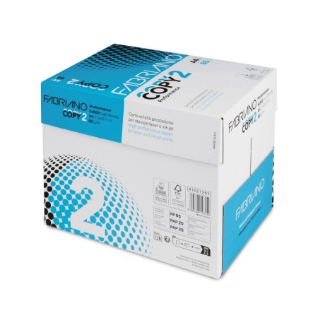 Carta RISMA A4 Fabriano Copy 2 21x29,7 pronta consegna 500ff 80g/m