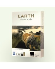 5 pz Earth Classic White - Carta riciclata - formato A4 21x297cm 80gr per ufficio, stampa e fotocopie