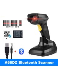Scanner Barcode 1D 2D QR Wireless 2.4G Bluetooth A66DZ-E