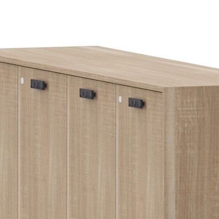 Armadio contenitore basso con tavolo riunione - Linea Tower Evo