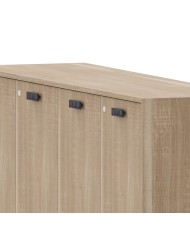 Armadio contenitore basso con tavolo riunione - Linea Tower Evo