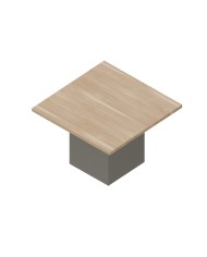 Armadio contenitore basso con tavolo riunione - Linea Tower Evo