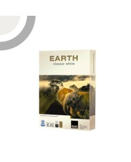 5 pz Earth Classic White - Carta riciclata - formato A4 21x297cm 80gr per ufficio, stampa e fotocopie