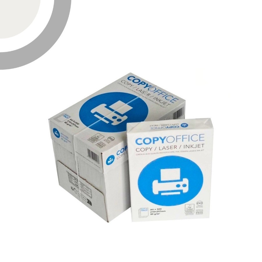 5 pz Copy Office - Formato A4 21x29,7cm 80/mq - Ecolabel per ufficio, stampa e fotocopie