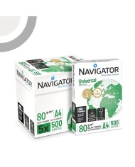 5 pz Navigator Universal risma carta A4 21x29,7cm 80gr per ufficio, stampa e fotocopie, Formato A4, 80 gr