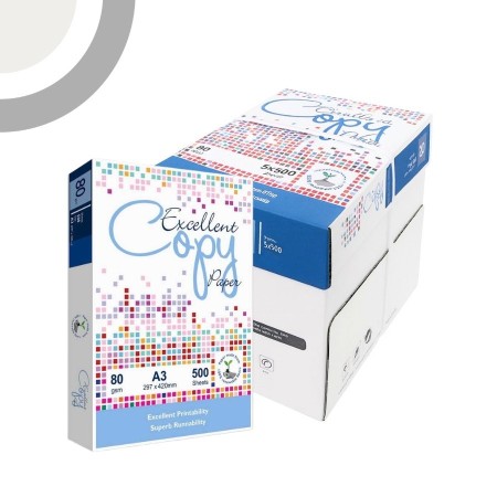 5 pz Excellent Copy Paper carta A3 42x29,7cm 80gr per ufficio, stampa e fotocopie, Formato A3, 80 gr