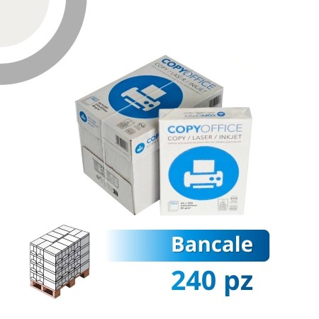 Bancale 240 risme Copy Office - Formato A4 21x29,7cm 80/mq - Ecolabel