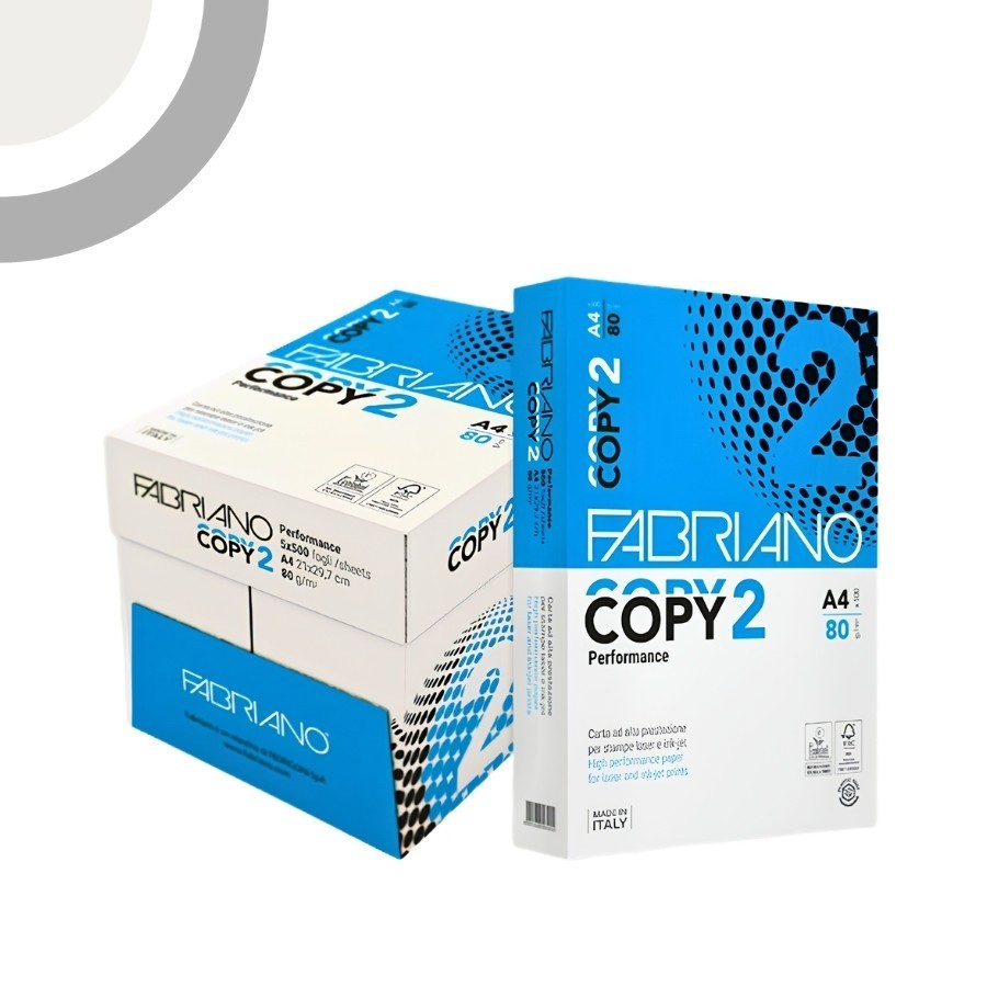 Carta RISMA A4 Fabriano Copy 2 21x29,7 pronta consegna 500ff 80g/m
