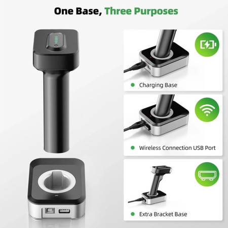 Lettore Barcode Professionale 1903B | Wireless & Bluetooth 2D
