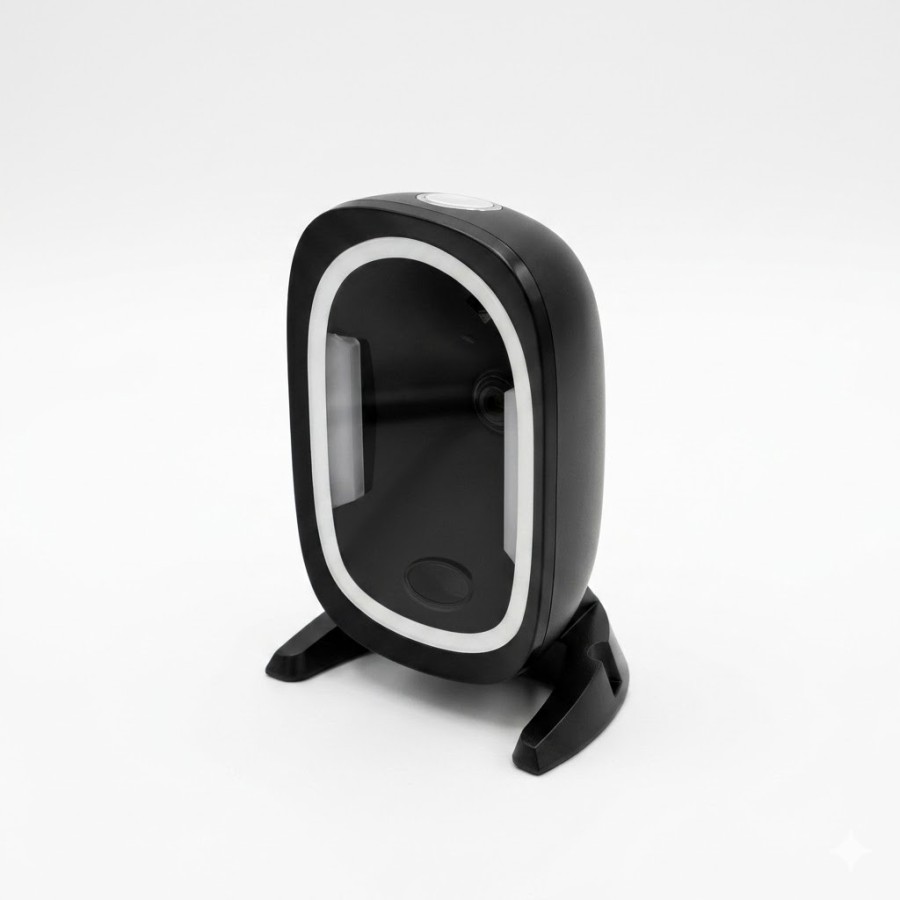 Scanner Barcode 2D Banco e Parete HLH-HL6-W USB Omnidirezionale