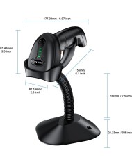 Scanner Barcode Wireless 2D HLH-4590B con Stand Auto-Sensing