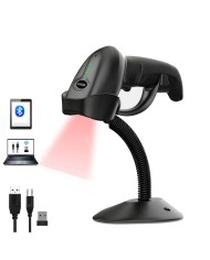 Scanner Barcode Wireless 2D HLH-4590B con Stand Auto-Sensing
