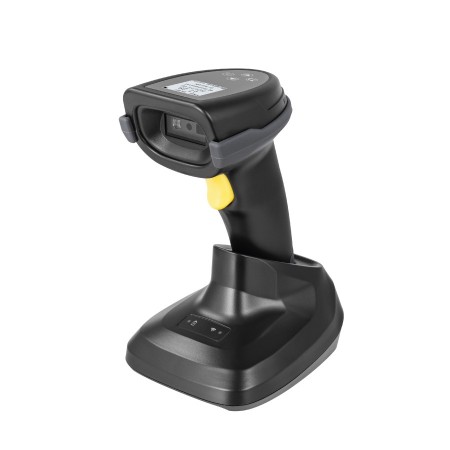 Scanner Barcode Wireless 1D 2D HLH-A88DZ con Display LCD e Base