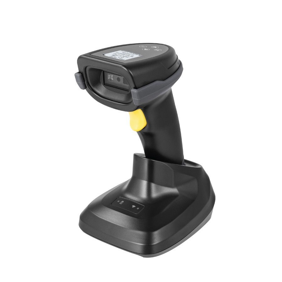 Scanner Barcode Wireless 1D 2D HLH-A88DZ con Display LCD e Base