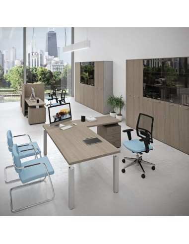 Armadio con ante, 4 ripiani Kamos