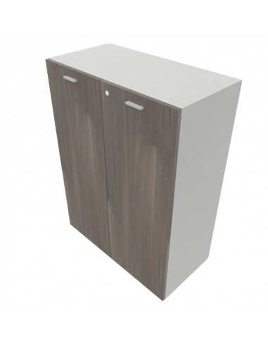 Armadio mobile ufficio medio con ante Kamos h 120cm