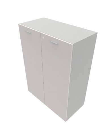 Armadio mobile ufficio medio con ante Kamos h 120cm