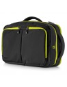 Borsa bi-bag Blackout in tela cerata dim. 44x28x18cm - Colore nero-giallo