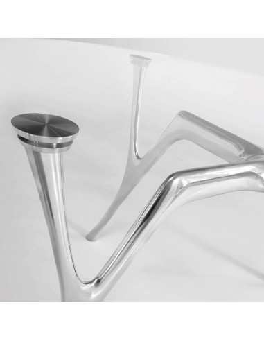 Tavoli rettangolari in vetro trasparente/satinato Pegaso